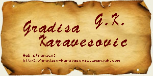 Gradiša Karavesović vizit kartica
